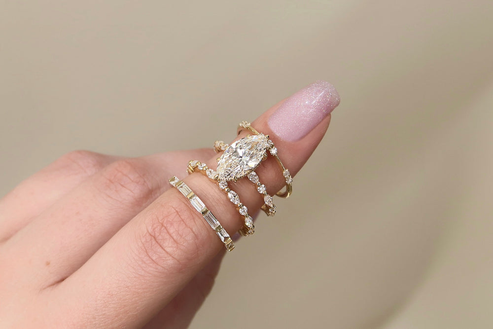 What Wedding Band Can You Wear With a Marquise Diamond?
