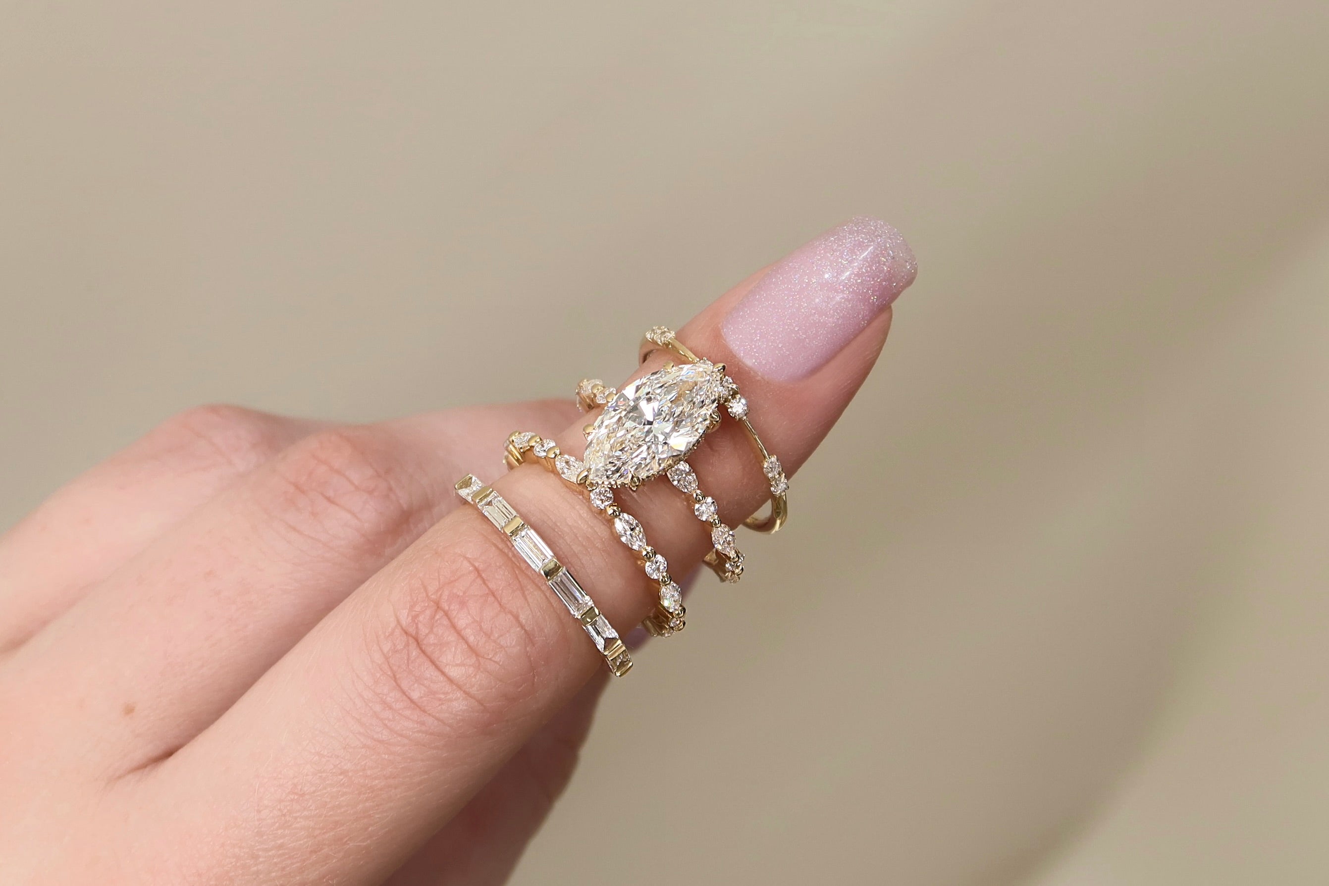 What Wedding Band Can You Wear With a Marquise Diamond?