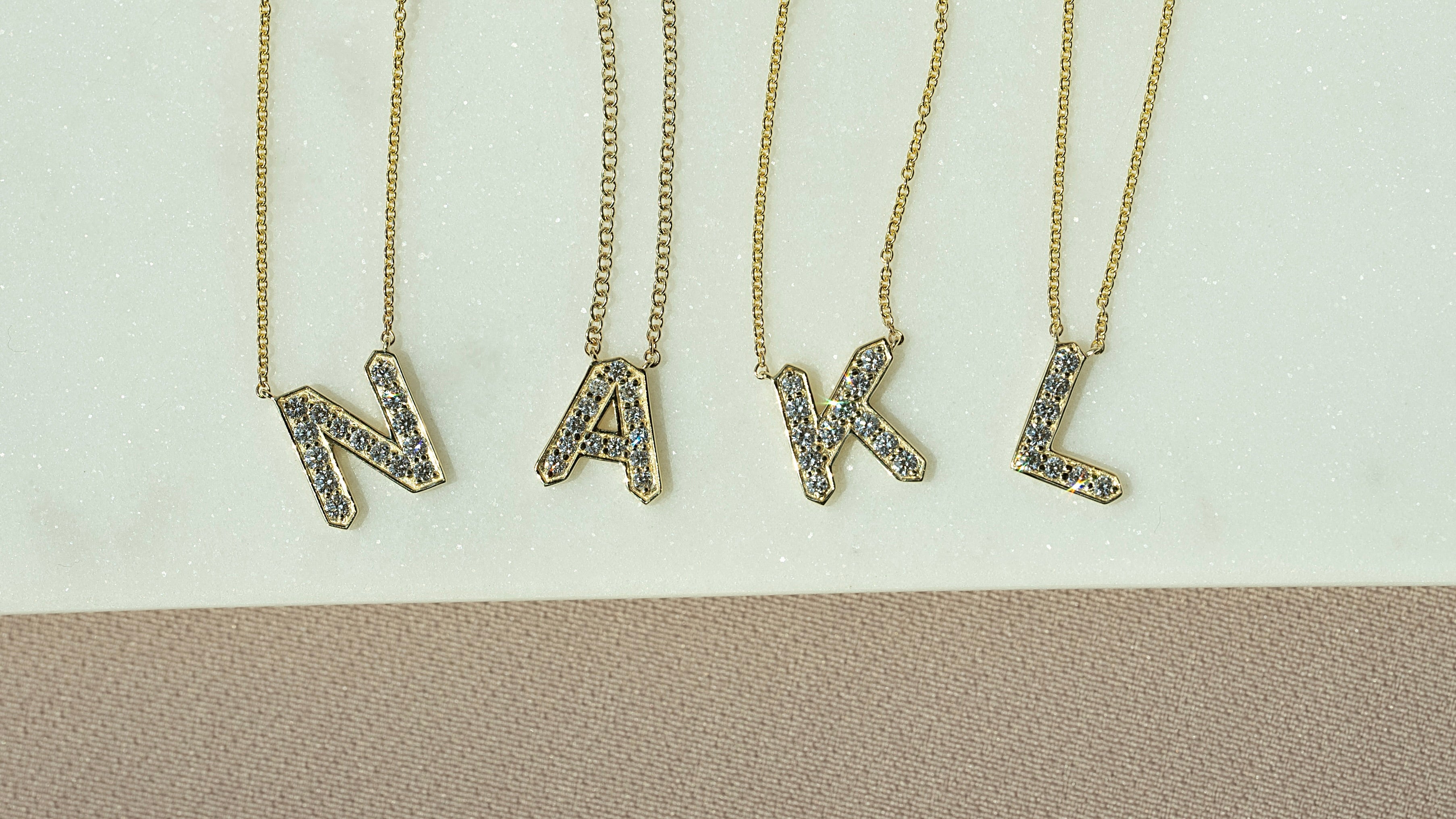 Letter-Perfect Luxury: Diamond Initial Pendants