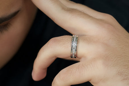 Unique men's wedding band designs