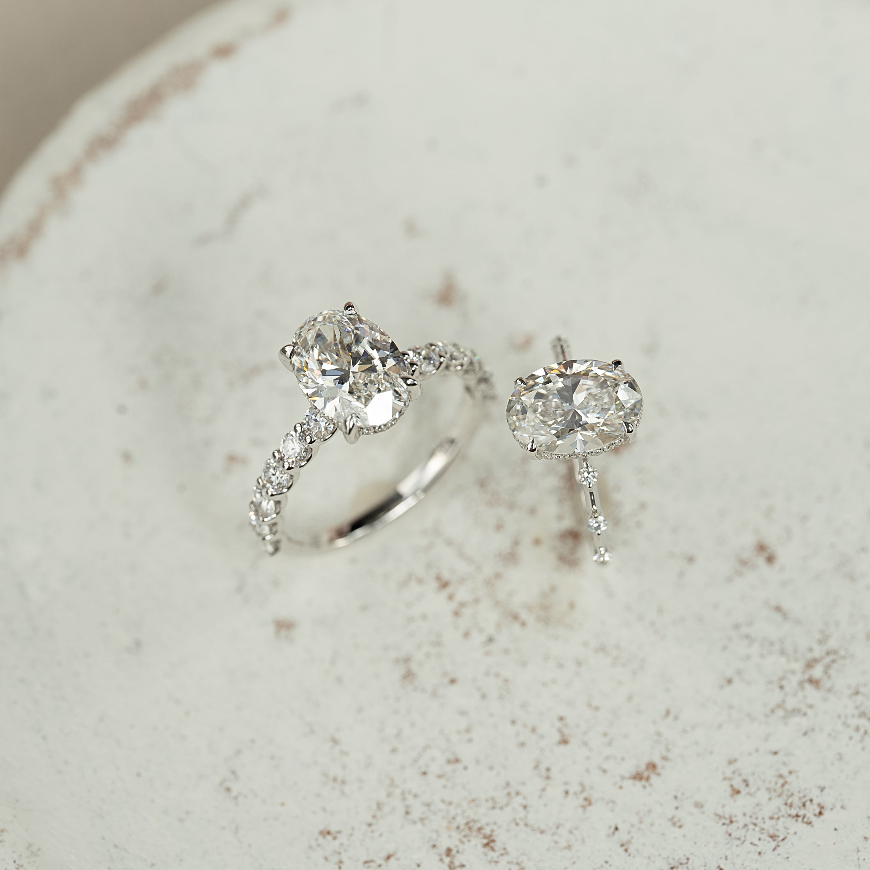 How Well Do Oval Engagement Rings Stack?
