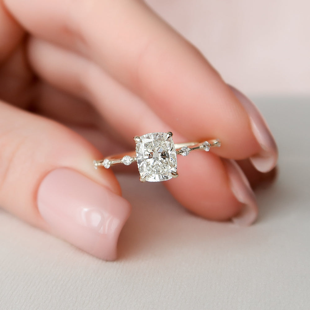 Elongated Cushion Cut Diamond Size (Chart, Dimensions, On Hand)