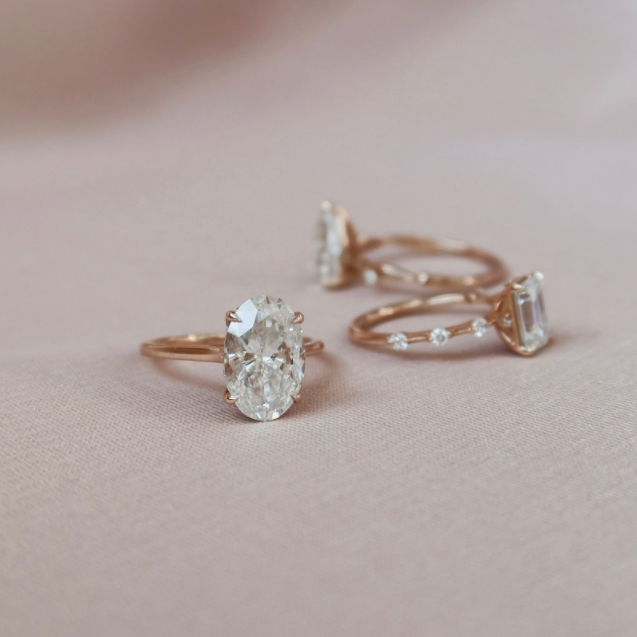 Rose gold engagement rings