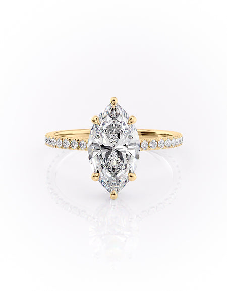 The Pave Aline 2ct YG MQ