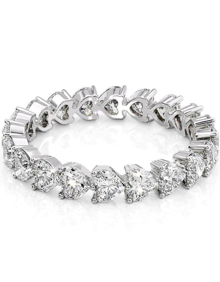 2.5ct Heart Shared Prong Eternity WG