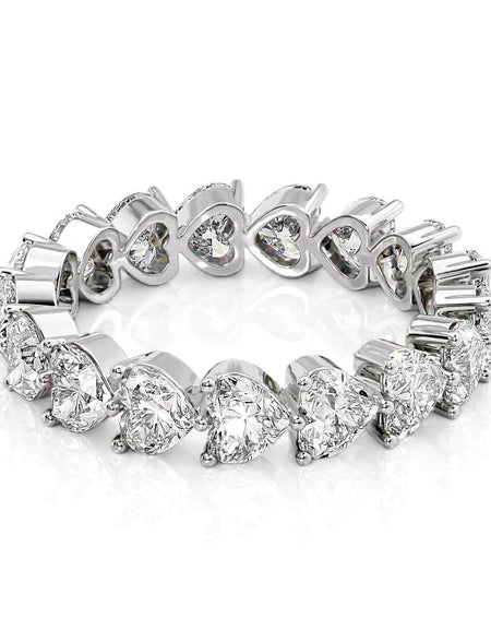 3.5ct Heart Shared Prong Eternity WG