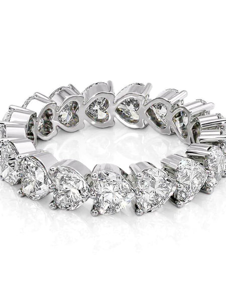 4.5ct Heart Shared Prong Eternity WG
