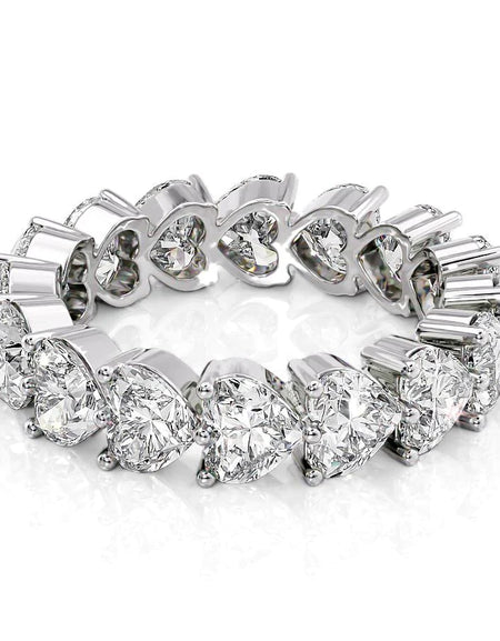 5.5ct Heart Shared Prong Eternity WG