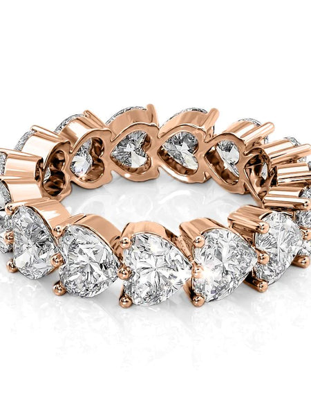 7ct Heart Shared Prong Eternity RG