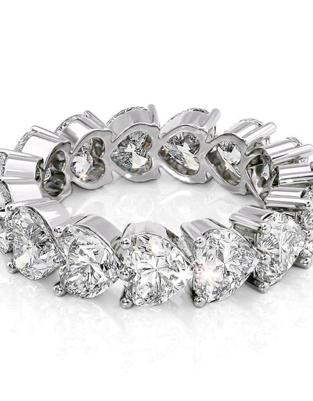 7ct Heart Shared Prong Eternity WG