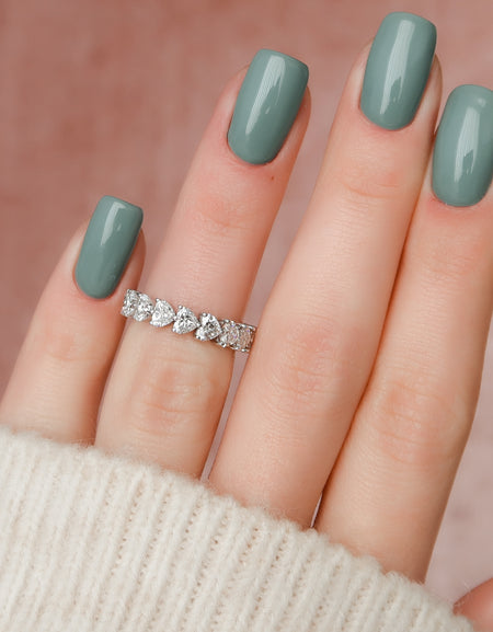 3ct Heart Shared Prong Eternity WG Model