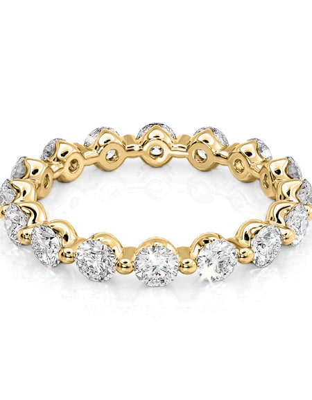 1.5ct Round Shared Prong Eternity 1.5ct YG R