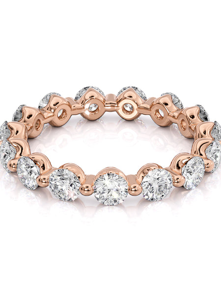 1.5ct Round Shared Prong Eternity 2ct RG R