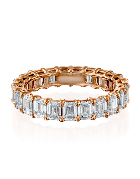 3.5ct Emerald Eternity 3.5ct RG EM