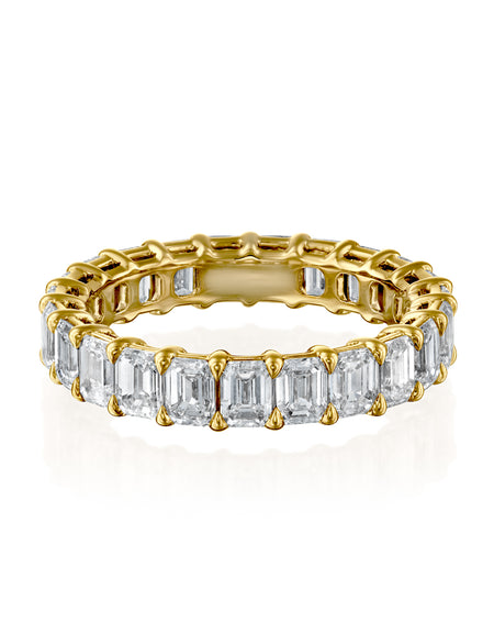 3.5ct Emerald Eternity 3.5ct YG EM