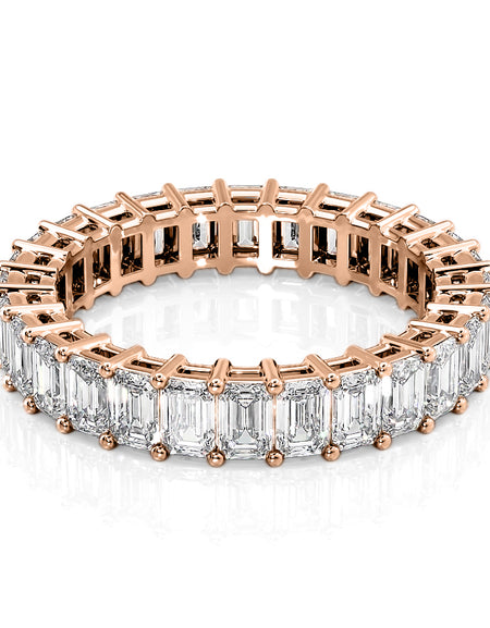 4ct Emerald Eternity 4ct RG EM