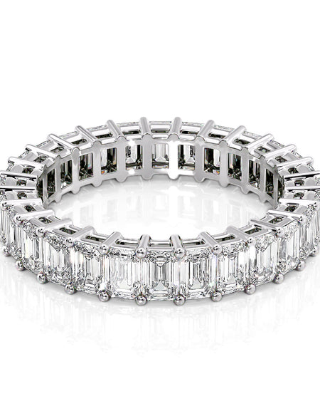 4ct Emerald Eternity 4ct WG EM