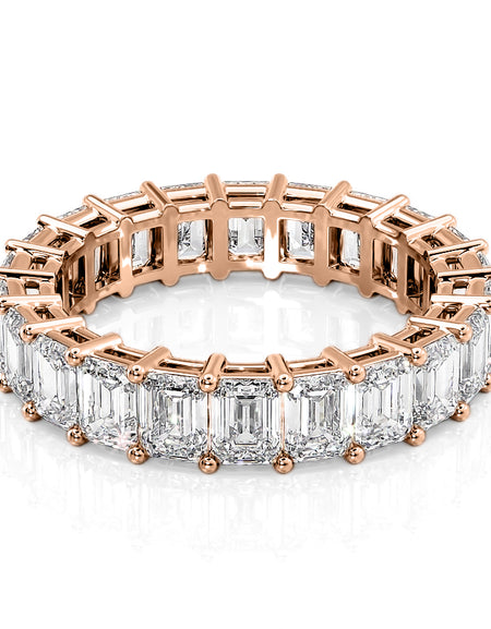 5.5ct Emerald Eternity 5.5ct RG EM