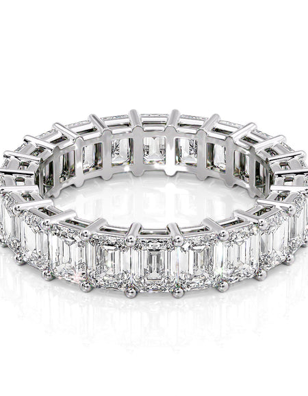 5.5ct Emerald Eternity 5.5ct WG EM