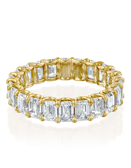 5ct Emerald Eternity 5ct YG EM