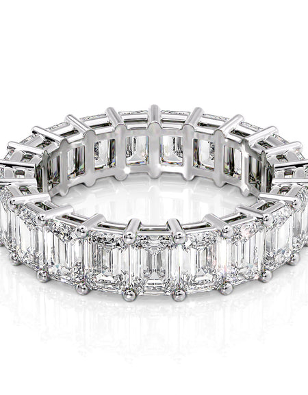 6ct Emerald Eternity 6ct WG EM