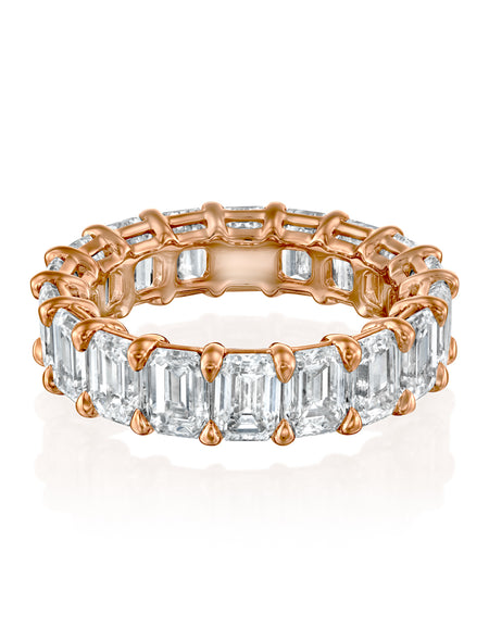 7.5ct Emerald Eternity 7.5ct RG EM