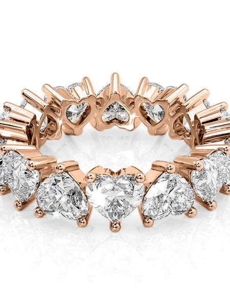6.5ct Heart Eternity RG