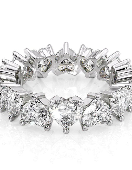 6.5ct Heart Eternity WG