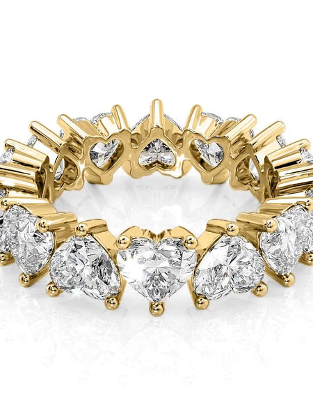 6.5ct Heart Eternity YG