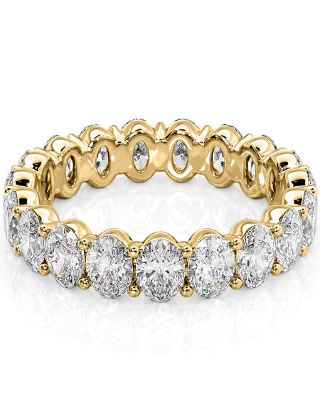 4ct Oval Eternity 4ct YG OV