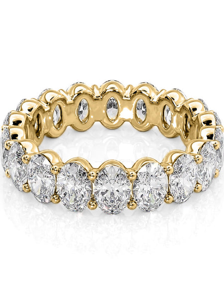 4.5ct Oval Eternity 4.5ct YG OV