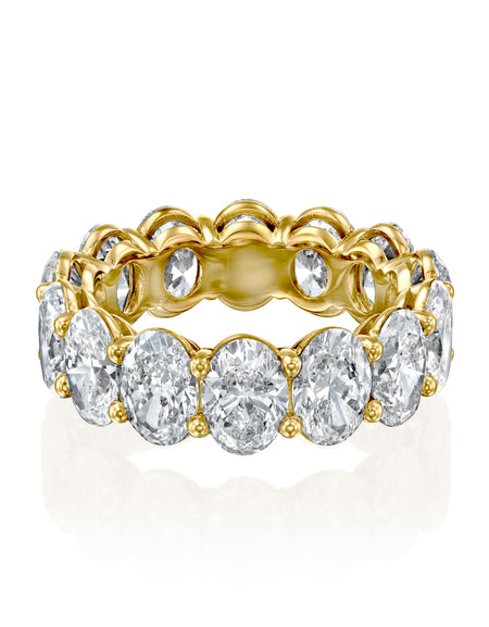 7ct Oval Eternity 7ct YG OV