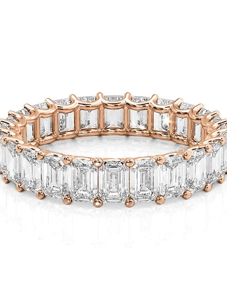 5ct U Pave Prong Emerald Eternity RG