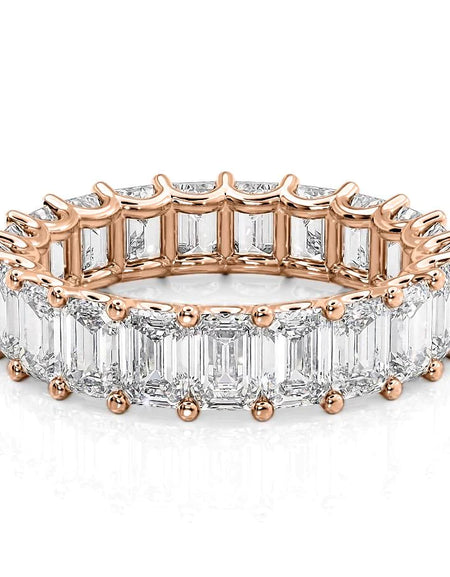 6ct U Pave Prong Emerald Eternity RG