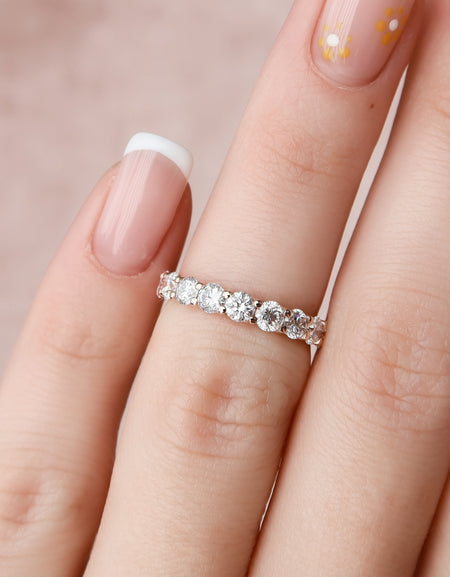 2.5ct Round U Prong Eternity RG Model