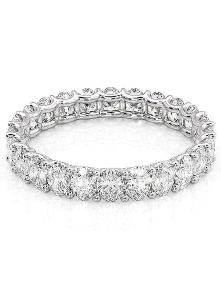 2.5ct Oval U Prong Eternity WG