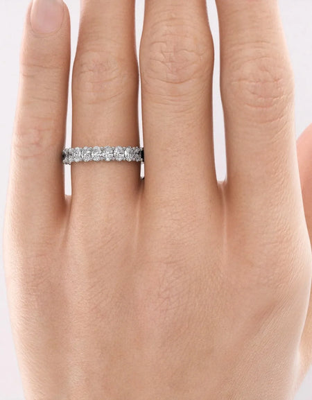 2.5ct Oval U Prong Eternity WG