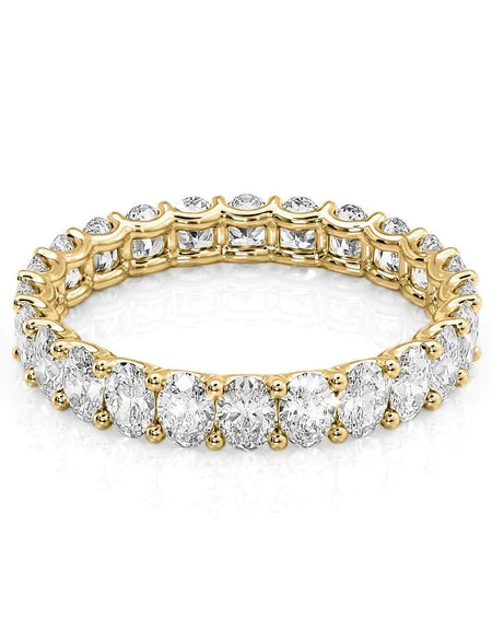 2.5ct Oval U Prong Eternity YG