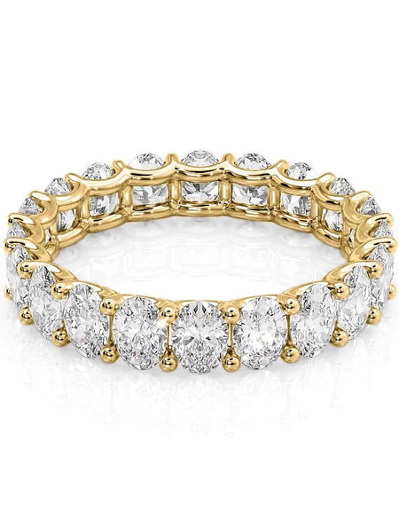 3ct Oval U Prong Eternity YG