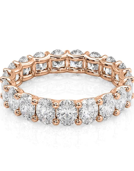 4ct Oval U Prong Eternity RG