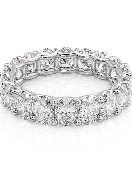 4.5ct Oval U Prong Eternity WG