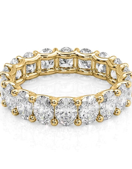 4.5ct Oval U Prong Eternity YG