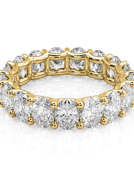 5.5ct Oval U Prong Eternity YG