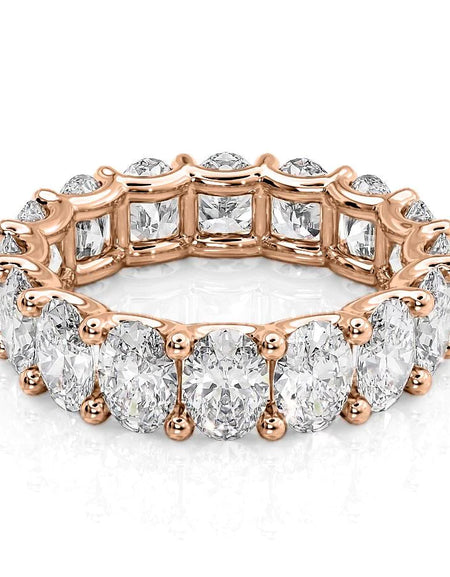 6.5ct Oval U Prong Eternity RG