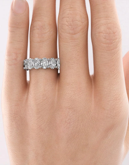 7.5ct Oval U Prong Eternity WG