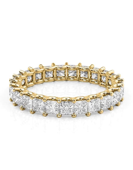 2.5ct Princess U Prong Eternity YG