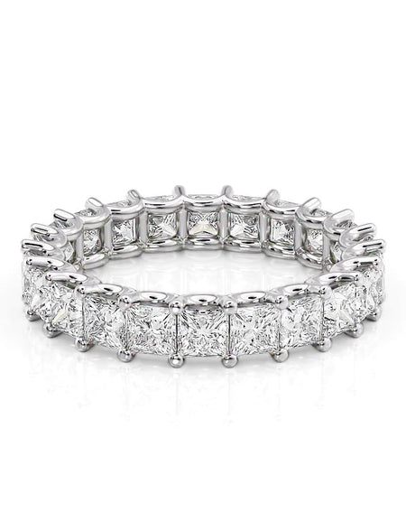 3.5ct Princess U Prong Eternity WG
