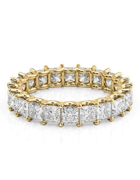 3.5ct Princess U Prong Eternity YG