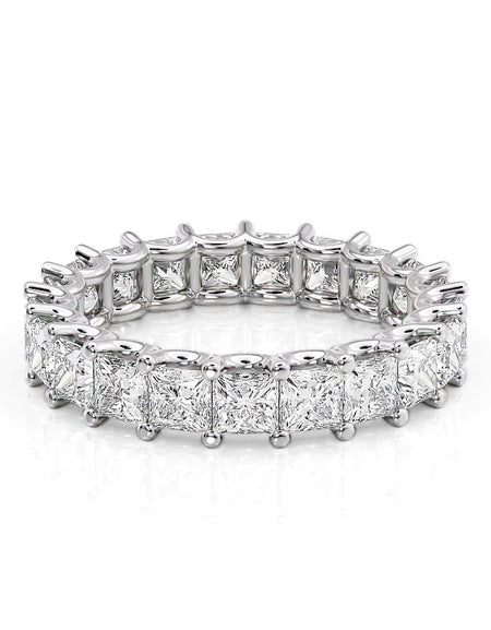 4ct Princess U Prong Eternity WG