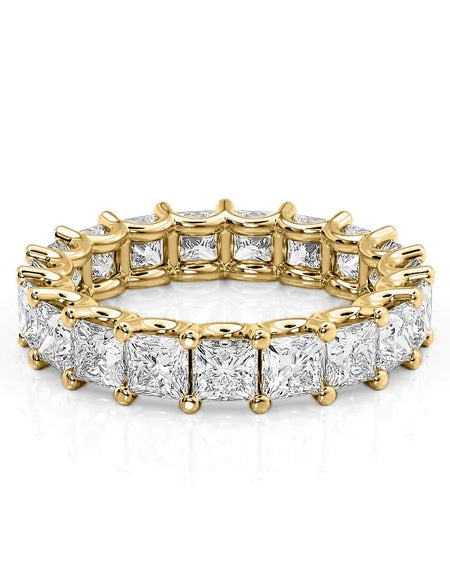 4.7ct Princess U Prong Eternity YG